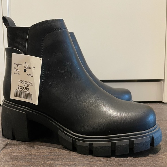COPY - SODA platform bootie (black) size 8 - Picture 2 of 4